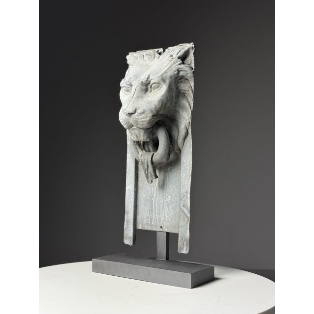 Lion's Head Fragment, 1900s, Zinc For Sale - Image 5 of 18