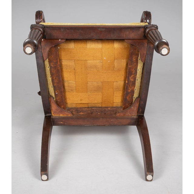 Early 19th Century Regency Mahogany Desk Open Armchair For Sale - Image 9 of 9