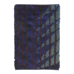 Mid 20th Century Vintage Swedish Rya Rug, 4'9 X 6'11