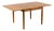 Vintage Danish Square Oak Table with 2 Extensions, 1960s For Sale