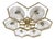 21st Century Hive Satin Brass Clear Murano Flush Mount by Fabio LTD For Sale