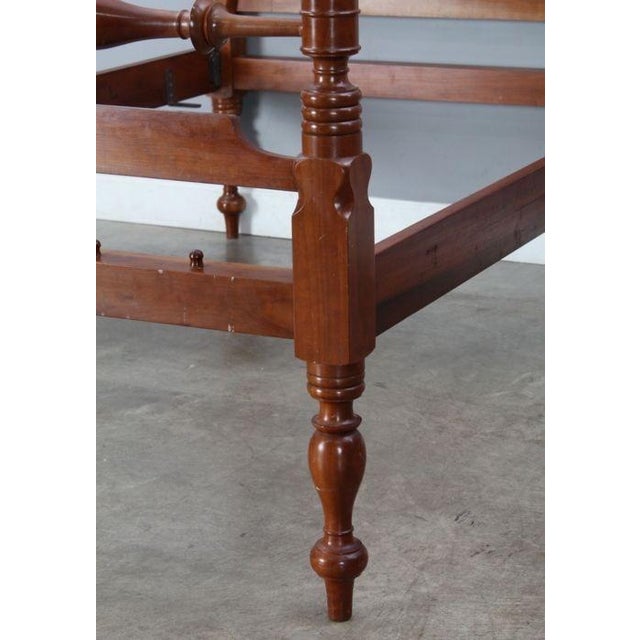 Mid 20th Century Vintage Campbellsville Full Size Solid Cherry Low Post Cannonball Bed Chairish