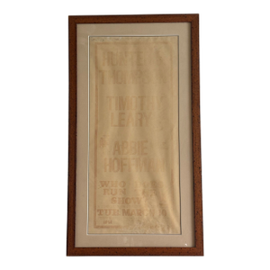1970s "Who Does Run the Show?" Hunter S. Thompson Event Poster