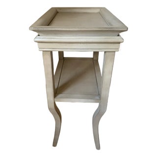Petit Tray Table With Removable Tray and Shelf For Sale