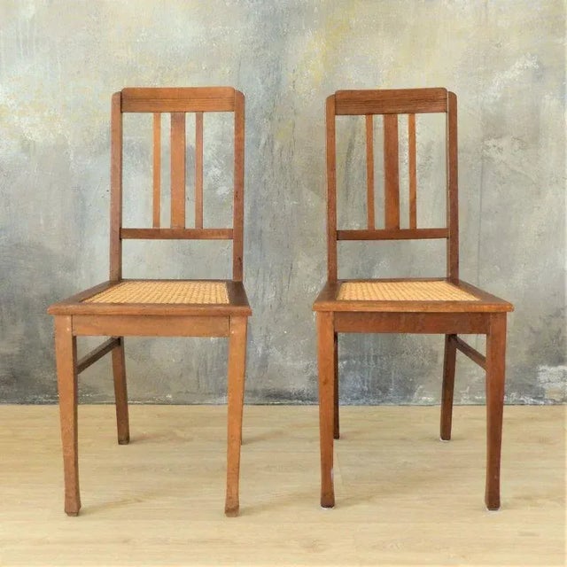 Set of Art Nouveau Side Chairs For Sale - Image 4 of 8
