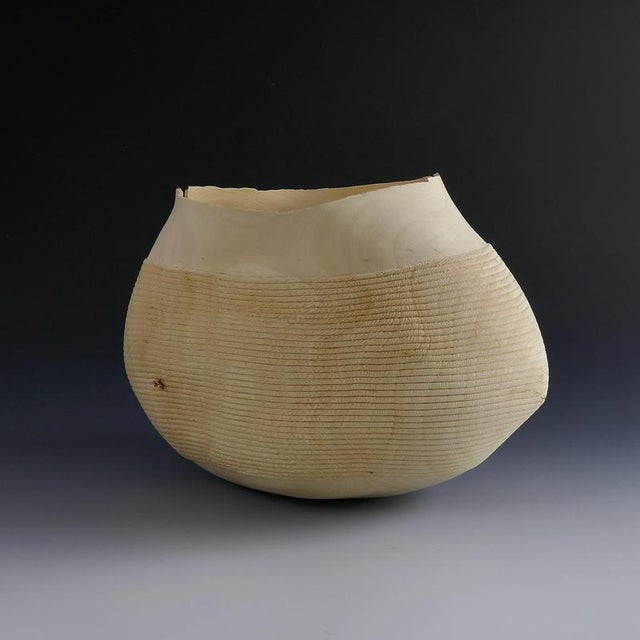Not Yet Made - Made To Order Ovalie Vase in Fig Tree Wood by Yann Marot For Sale - Image 5 of 10