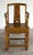 Chinese Antique Chinese Carved Elm Southern Official's Hat Armchair With Qilin Splat For Sale - Image 3 of 8