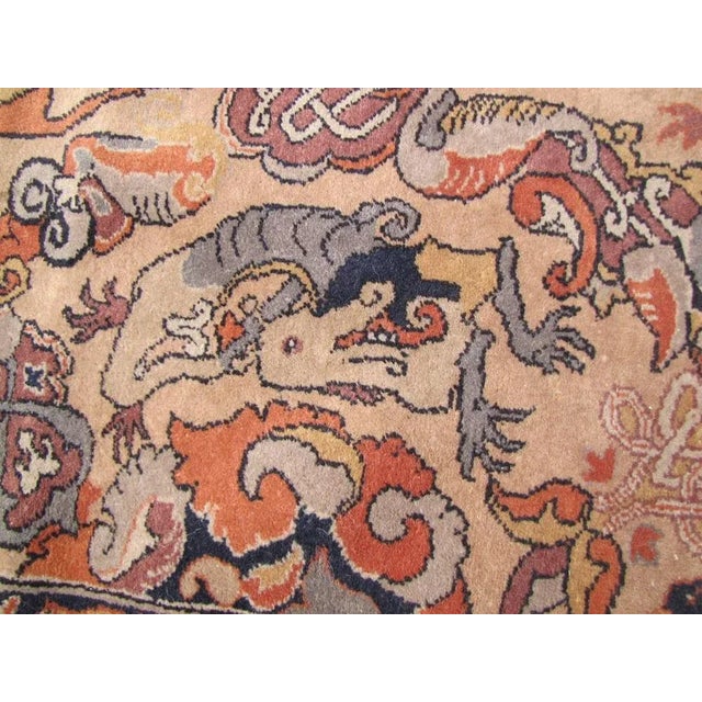 Textile Vintage Azerbaijan Caucasian Decorative Rug, 1980s For Sale - Image 7 of 11