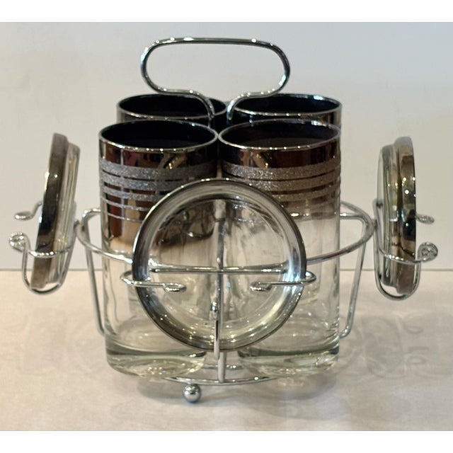 Vintage Mid-Century Modern Cocktail Set- 9 Pieces For Sale - Image 4 of 9