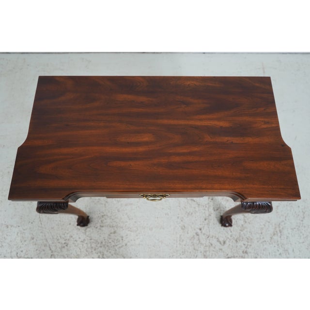 Brown Statton BiCentennial Collection Clawfoot Cherry Game Table For Sale - Image 8 of 12
