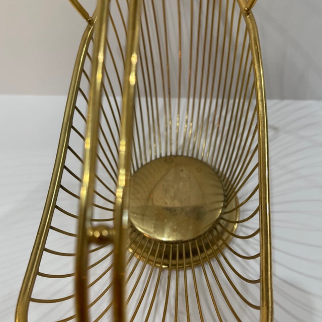 1980s 1980s Bottle Holder Italian Gold Toned For Sale - Image 5 of 7