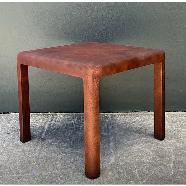 Vintage Karl Springer Ostrich Game Table For Sale - Image 12 of 16