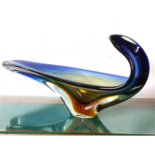 Vintage Sommerso Murano Glass Catchall, 1960s For Sale - Image 12 of 12