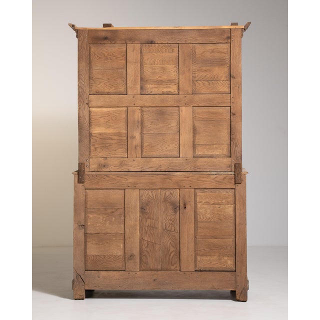 French Country Oak Provençal Vitrine, French Rustic Design, France, Circa 1880 For Sale - Image 3 of 18