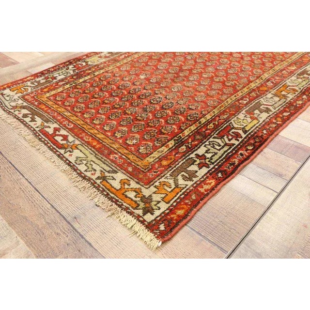 20th Century Persian Boteh Hamadan Accent Rug - 3′3″ × 5′7″ For Sale In Dallas - Image 6 of 8