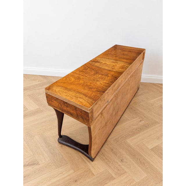 Vintage Art Deco Console Table in Briar Wood, 1930s For Sale - Image 3 of 10