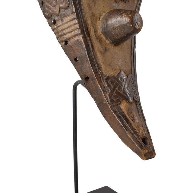 Early 20th Century Kuba Pwoo Itok Mask on Custom Stand For Sale - Image 4 of 9