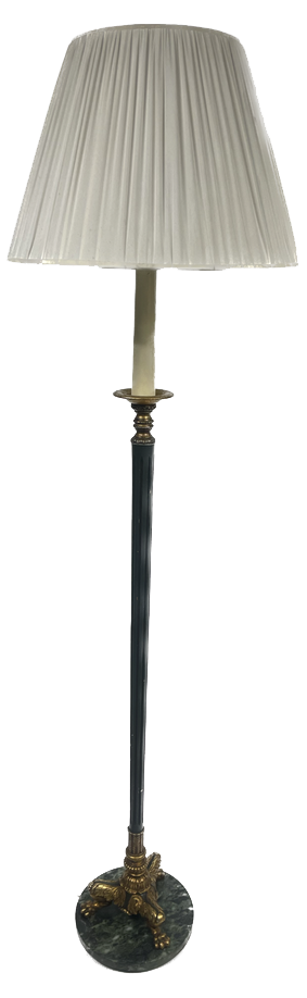 Anrica Floor Lamp in Marble and Wood, 1950s