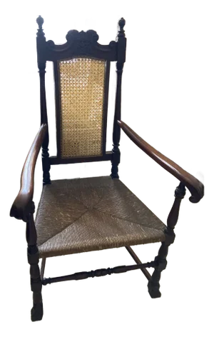 Spanish Circa 1900 Mahogany Chair
