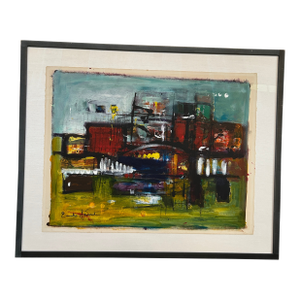 1960s Original Émile Gérard Acrylic Artwork