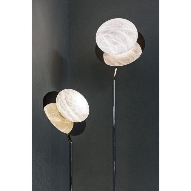 Reflex Floor Lamp by United Alabaster For Sale - Image 6 of 10