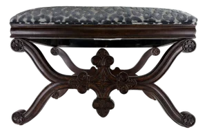 Vintage Newly Upholstered Spanish Renaissance Style Bench