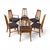 Wood Young Manufacturing Vintage Mid Century Modern Set of 6 Tapered Ladder Back Dining Chairs For Sale - Image 7 of 8
