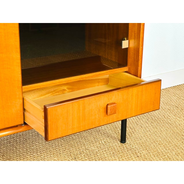 Tall Scandinavian Teak Sideboard, 1960s For Sale - Image 17 of 18