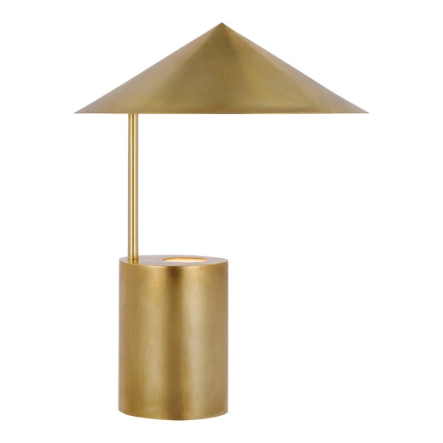 Paloma Contreras for Visual Comfort Signature Orsay Small Table Lamp in Hand-Rubbed Antique Brass For Sale