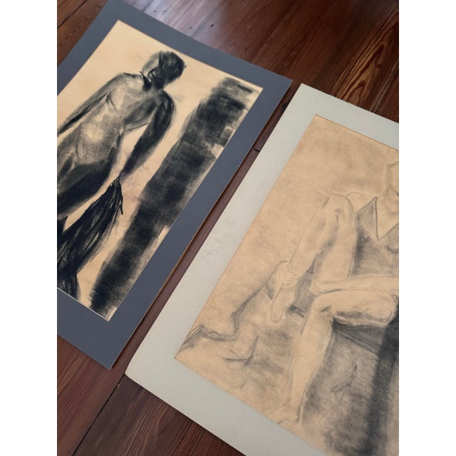 Vintage art! Great conversation piece. This one is matted but could definitely use a new one.