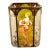 Goebel Artis Orbis Glass Tea Light Candle Jar Featuring the "Summer 1900" by the Renowned Art Nouveau Artist Alphonse Mucha. For Sale