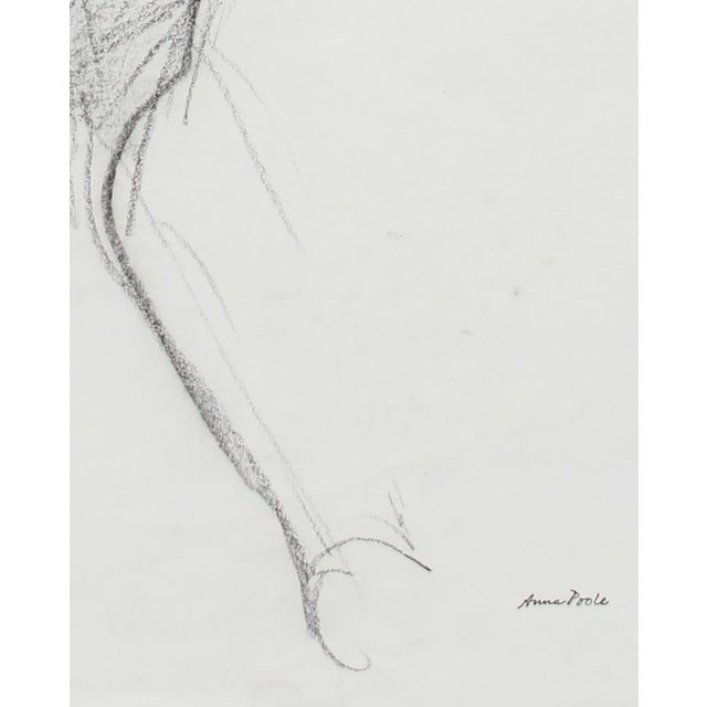 Anna Poole Female Nude With Her Hands On Her Hips Charcoal On Paper Late 20th Century Chairish
