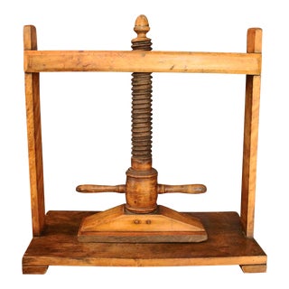 19th Century Oversized Maple Book Press For Sale