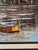 Beautiful textured oil painting common for hobbyists in the 60s. Framed, frame does have some knicks and scratches, priced...