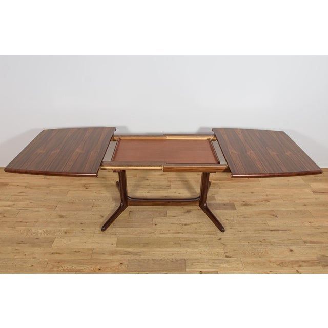 Mid-Century Modern Rosewood Extending Dining Table, Denmark, 1960s For Sale - Image 9 of 18