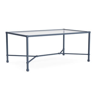 Brown Jordan Venetian 26" x 43" Coffee Table in Sapphire For Sale