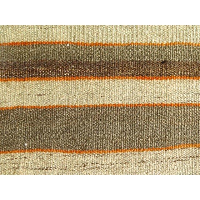 Beige Tribal Modern Kilim Runner - 23" X 121" For Sale - Image 8 of 12
