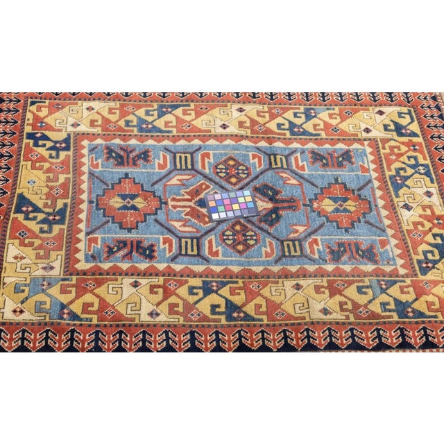 Antique Kazak Rug 3'5'' x 5'2'' For Sale - Image 4 of 12