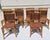 Beautifully detailed decorated 6 vintage McGuire style dining chairs . Bamboo base with woven rattan seats and back. Great...