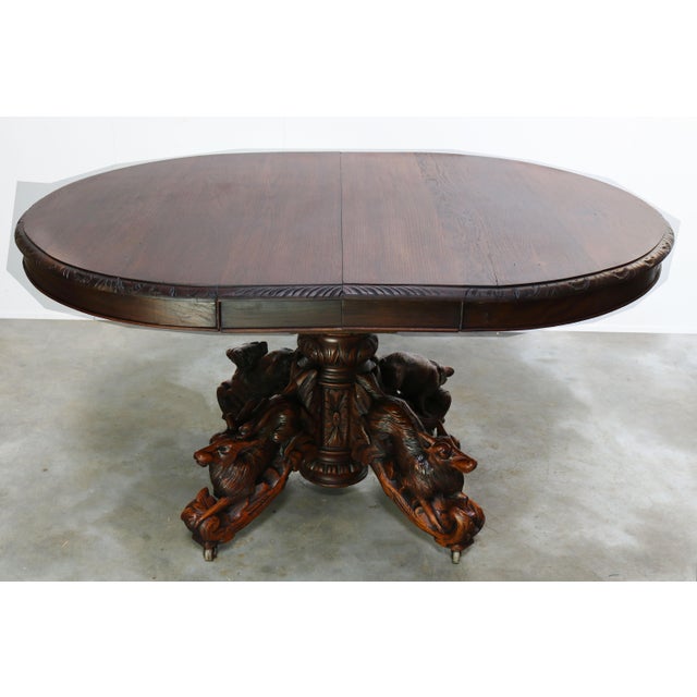 Antique French Oak Oval Dining Table, 1860 For Sale - Image 14 of 14