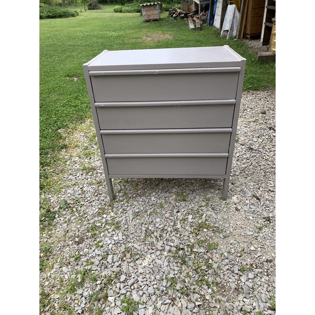 1960s Danish Painted Wooden Chest of Drawers, 1960s For Sale - Image 5 of 6