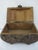 Chinese Carved Camphor Wood Landscape & Figural Cylindrical Lidded Trinket Box For Sale - Image 12 of 13