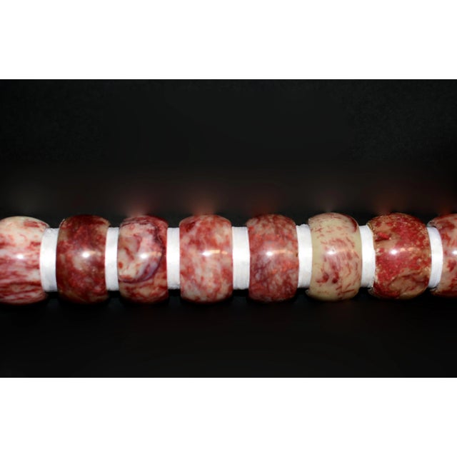 Chinese Monumental Calligrapahy Brush Marble Rings For Sale - Image 3 of 13