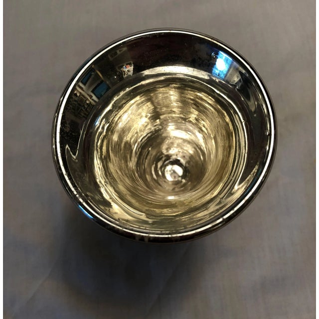 Mid 19th Century Mercury Glass Footed Cup For Sale - Image 5 of 6