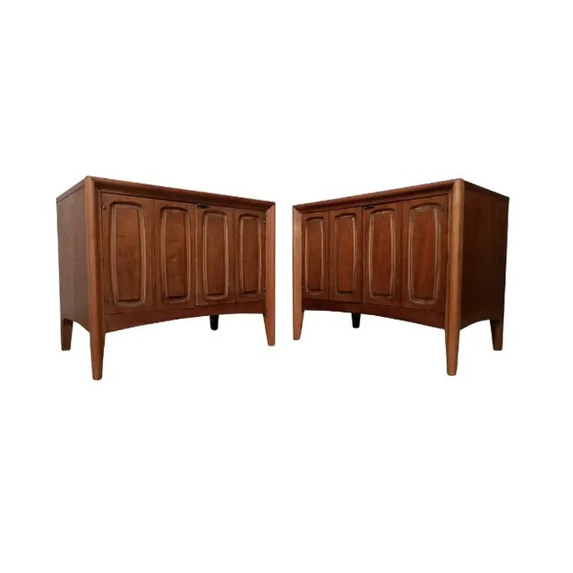 Two-Door Two-Tone Midcentury Side Tables For Sale - Image 9 of 9