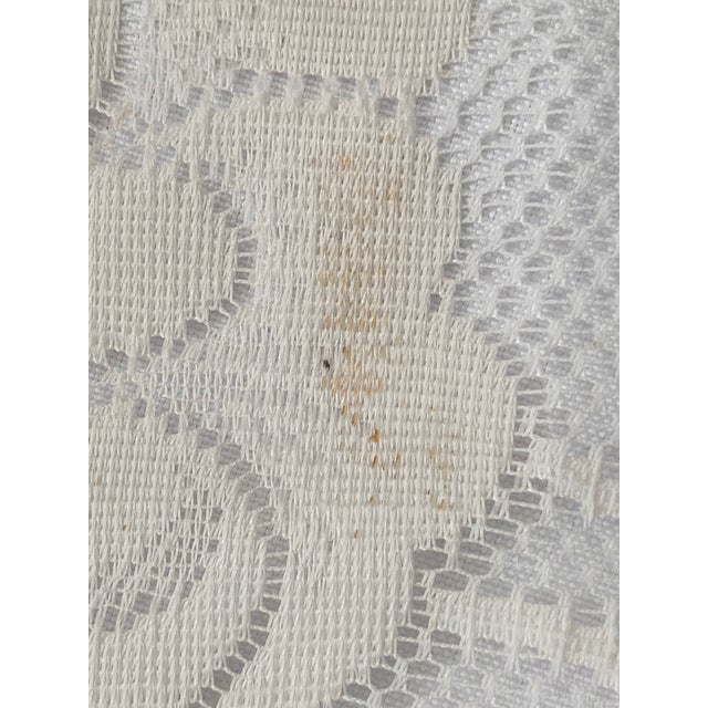 White 16.5" X 12" Vintage Set of 4 Lace Placemats Floral Victorian Edwardian Traditional Farmhouse English Cottage For Sale - Image 8 of 8