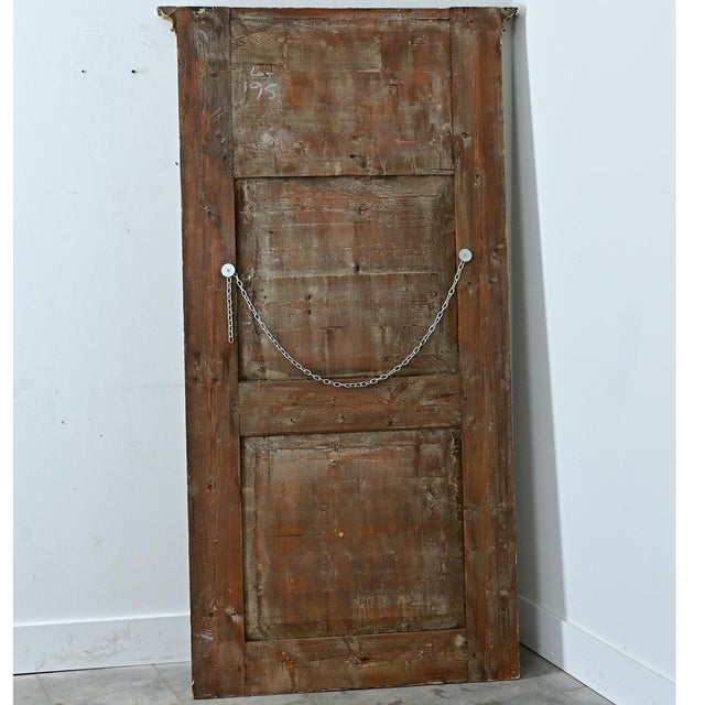 French 19th Century Empire Painted & Gilt Trumeau Mirror For Sale - Image 10 of 12