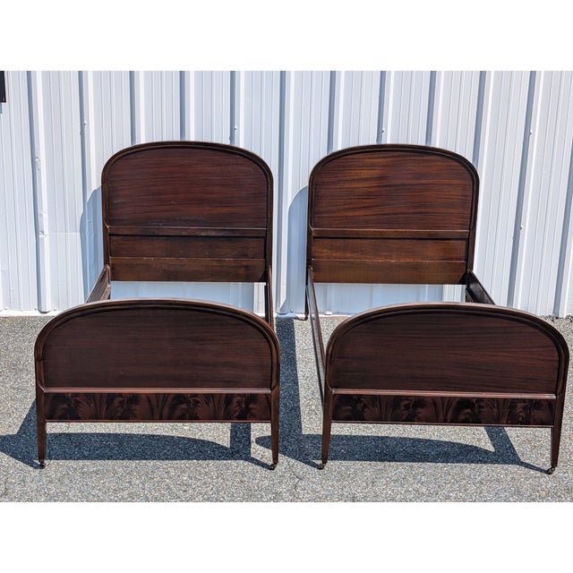 Early 20th Century Pair of Early-20th Century French Louis XV Style Twin Bed Frames For Sale - Image 5 of 14