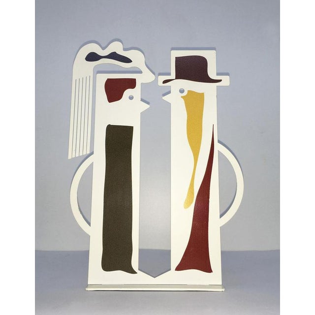 Black Painted Metal Sculpture by Riccardo Dalisi, Italy, 1980s For Sale - Image 18 of 18