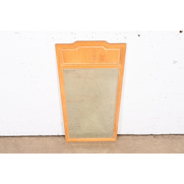 1970s Henredon Mid-Century Modern Sculpted Ash Framed Wall Mirror For Sale - Image 5 of 8